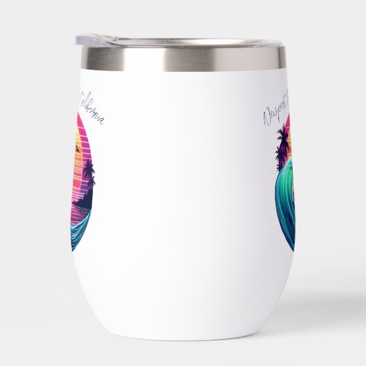 夕暮れ時に波に乗る (右面)