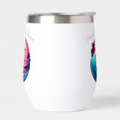 夕暮れ時に波に乗る (左面)