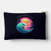 夕暮れ時に波に乗る アクセサリーポーチ (裏面)