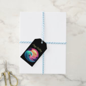 夕暮れ時に波に乗る ギフトタグ (より糸付き)