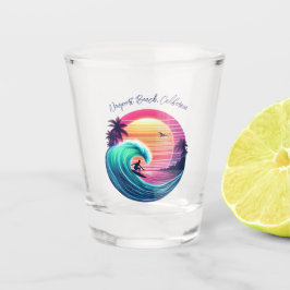 夕暮れ時に波に乗る ショットグラス