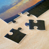 夕暮れ時に空を燃やす ジグソーパズル (側面)