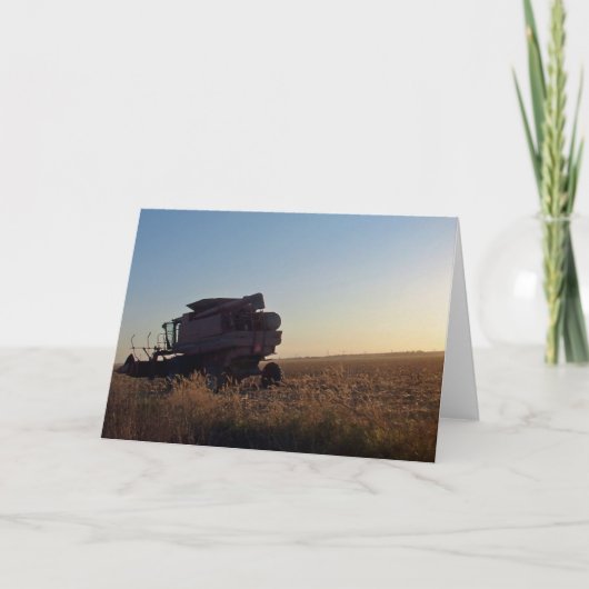 夕暮れ時に結合 カード (正面)