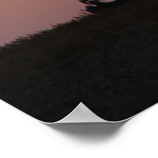 夕暮れ時に結合 ポスター (角)