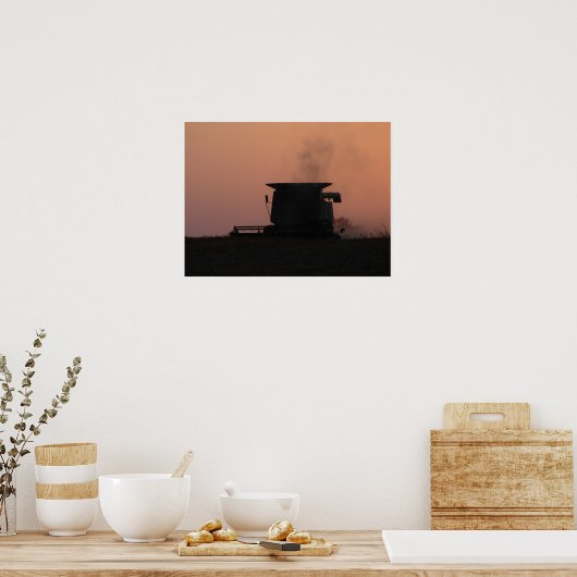 夕暮れ時に結合 ポスター (キッチン)