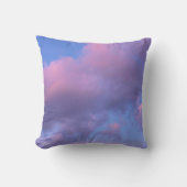 夕暮れ時に綿菓子の雲 クッション (正面)
