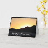 夕暮れ時に カード (黄色い花)