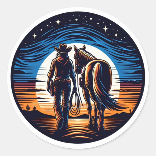 夕暮れ時に ラウンドシール (正面)