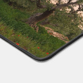 夕暮れ時のオリーブの木立 デスクマット (コーナー)