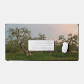 夕暮れ時のオリーブの木立 デスクマット (キーボード&マウス)