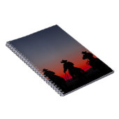 夕暮れ時のカウボーイ ノートブック (右側)