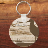 夕暮れ時のカモメ キーホルダー (正面)