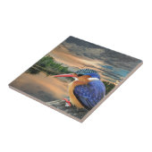 夕暮れ時のカワセミ タイル (側面)