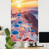 夕暮れ時のギリシャ ポスター (ホームオフィス)