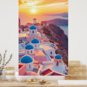夕暮れ時のギリシャ ポスター (キッチン)