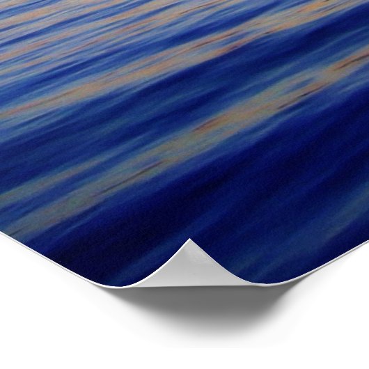 夕暮れ時のクジラ ポスター (角)