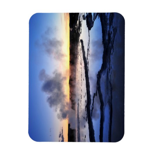 夕暮れ時のゲイエザースモーク マグネット (縦)