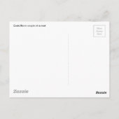 夕暮れ時のコスタリカのカップル ポストカード (裏面)