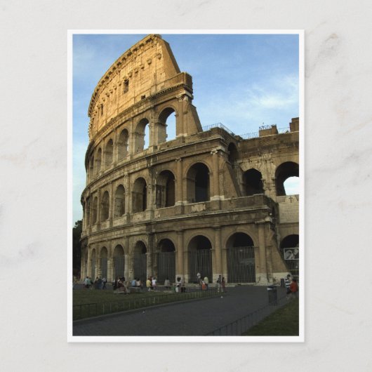 夕暮れ時のコリセウム ポストカード (正面)