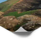 夕暮れ時のスカイオンネストポイントライトハウス ポスター (角)