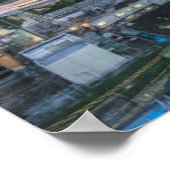 夕暮れ時のスカイライン ポスター (角)