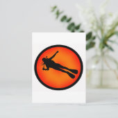 夕暮れ時のスキューバ ポストカード (スタンド正面)