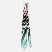 夕暮れ時のブラックパームズ ネクタイ (正面)