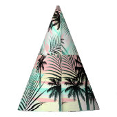 夕暮れ時のブラックパームズ パーティーハット (裏面)