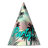 夕暮れ時のブラックパームズ パーティーハット (正面)