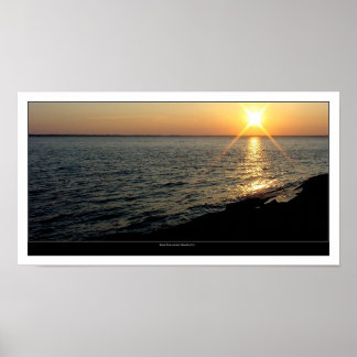 夕暮れ時のブロード川 ポスター