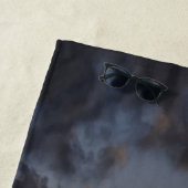 夕暮れ時のボート ビーチタオル (インサイチュ)