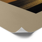 夕暮れ時のボート ポスター (角)