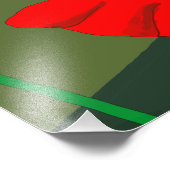 夕暮れ時のポピー草地 フォトプリント            (角)