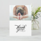 夕暮れ時のヨガの女性たち サンキューカード (スタンド正面)