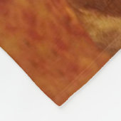 夕暮れ時のライオンのカップル フリースブランケット (角)