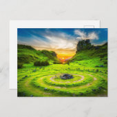 夕暮れ時のランドマーク ポストカード (正面/裏面)