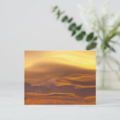 夕暮れ時のレンズ状雲 ポストカード (スタンド正面)