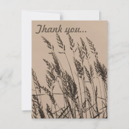 夕暮れ時のロンググラス サンキューカード