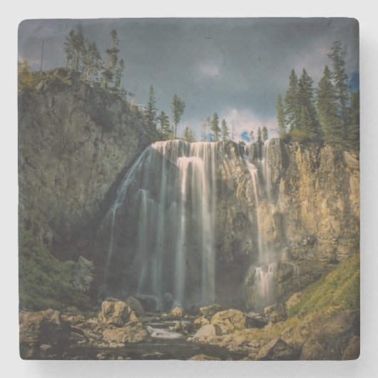 夕暮れ時の乳房雲 ストーンコースター (正面)