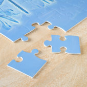 夕暮れ時の冬の景色のスケッチ ジグソーパズル (側面)