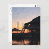 夕暮れ時の夕暮れ、オンタリオ州キングストン ポストカード (正面/裏面)