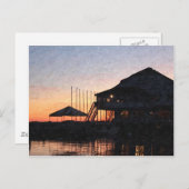 夕暮れ時の夕暮れ、オンタリオ州キングストン ポストカード (正面/裏面)