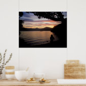 夕暮れ時の少女 ポスター (キッチン)