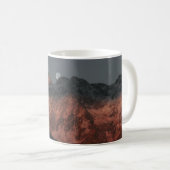 夕暮れ時の山脈 コーヒーマグカップ (正面右)