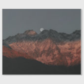 夕暮れ時の山脈 ラッピングペーパー (フラット)