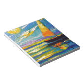 夕暮れ時の帆船 ノートパッド (アングル)