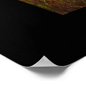 夕暮れ時の平和な丘の頂上 ポスター (角)