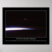 夕暮れ時の彗星ヘールボップが… ポスター (正面)