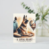 夕暮れ時の忠実な仲間 ポストカード (スタンド正面)