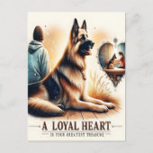 夕暮れ時の忠実な仲間 ポストカード